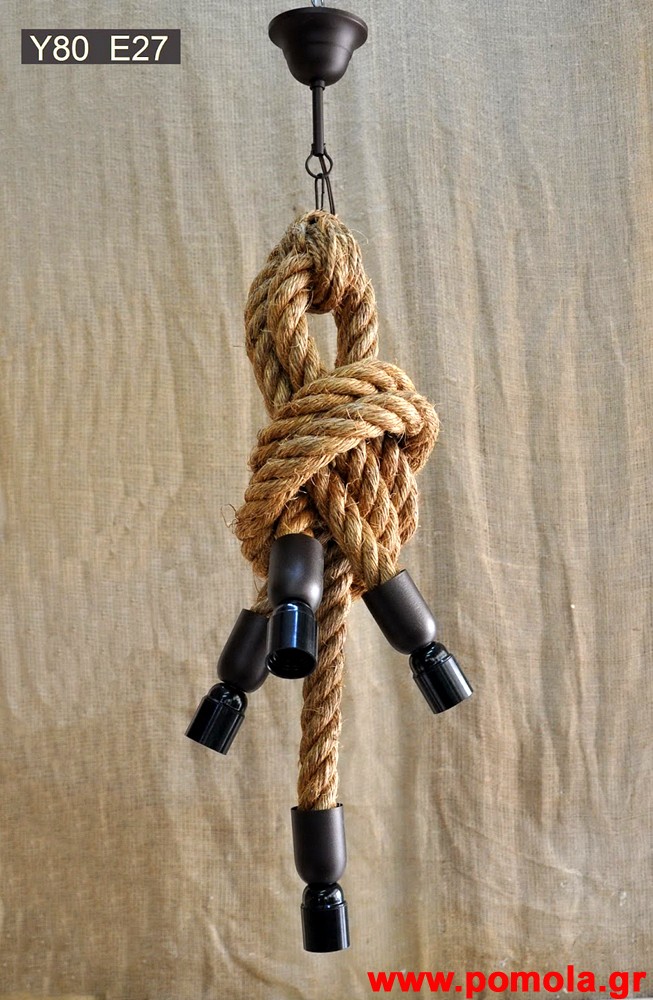 152 Φωτιστικα Rope and Metal