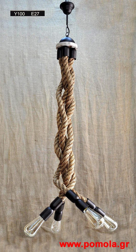 164 Φωτιστικα Rope and Metal