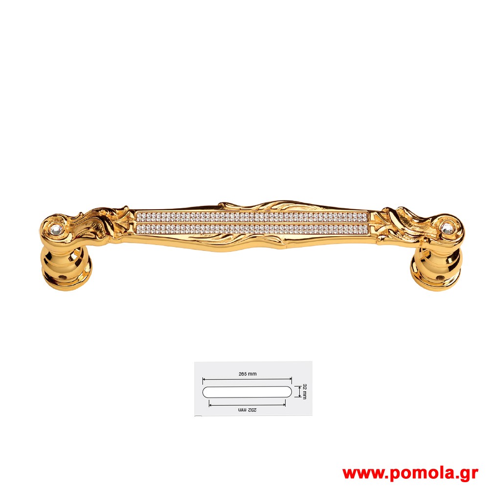 717 Λαβη Εξωπορτας Ιταλιας GOLD