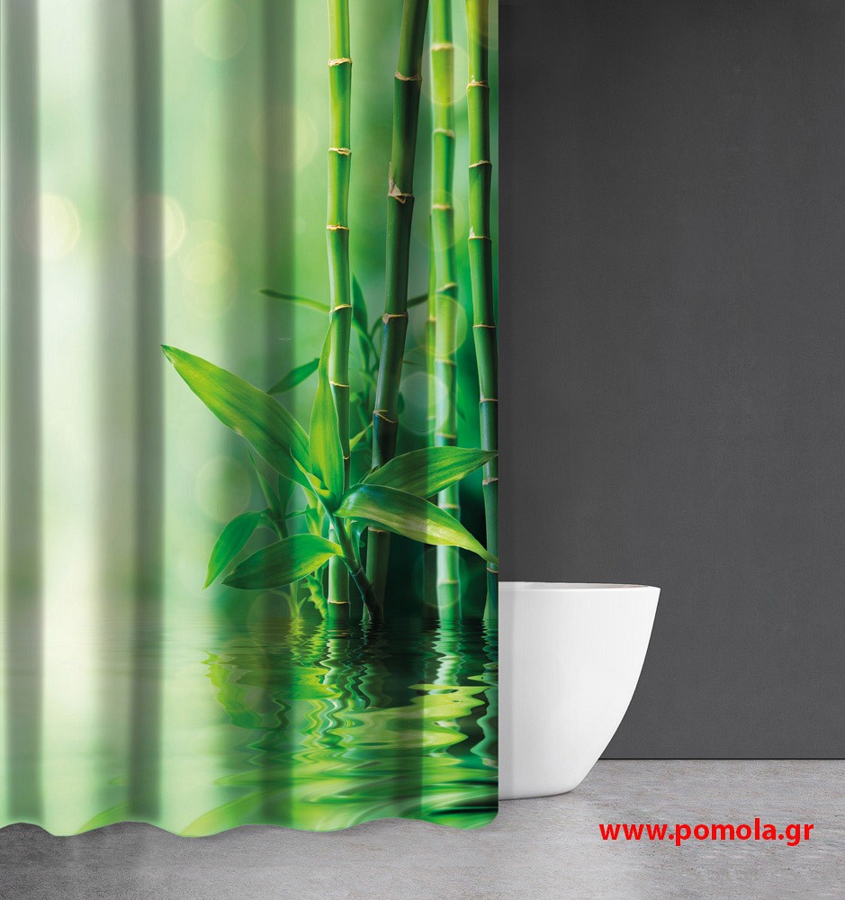 687 Κουρτίνα μπάνιου με εκτύπωση