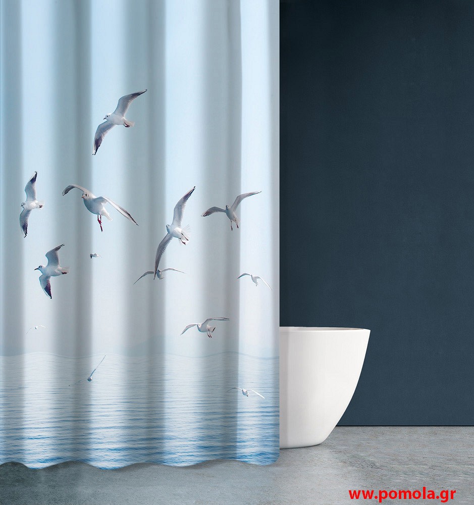 680 Κουρτίνα μπάνιου με εκτύπωση