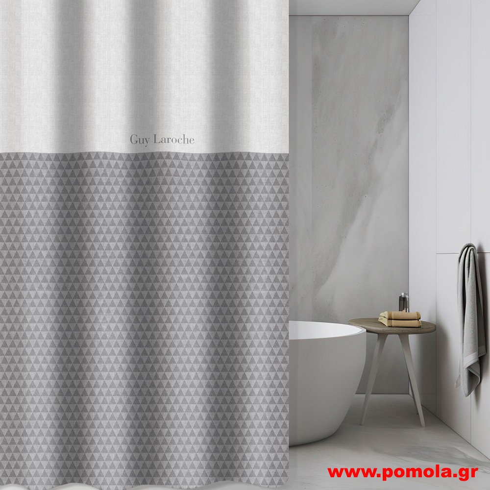 1099 Κουρτίνα μπάνιου με 2,40 πλάτος  Χ 1,85 ύψος SILVER