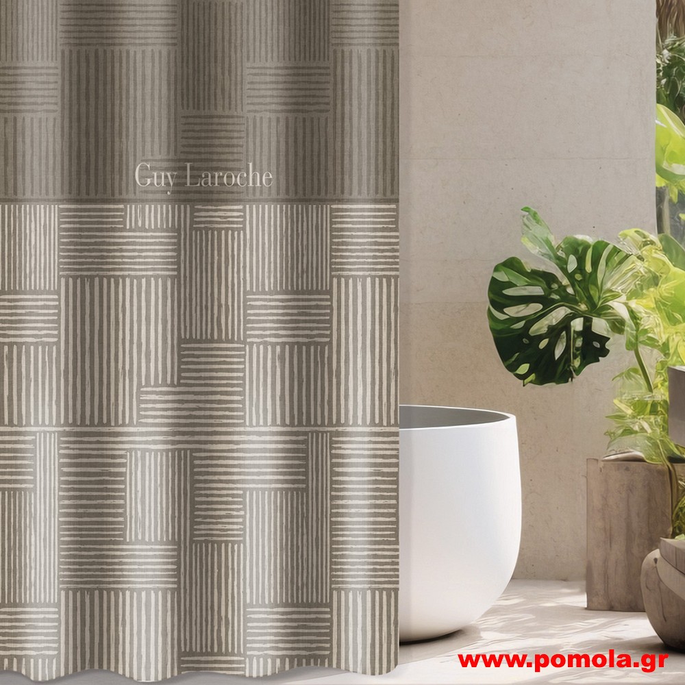 1100 ΚΟΥΡΤΙΝΑ ΜΠΑΝΙΟΥ 1,80 x 1,85 (Y) MOCCA