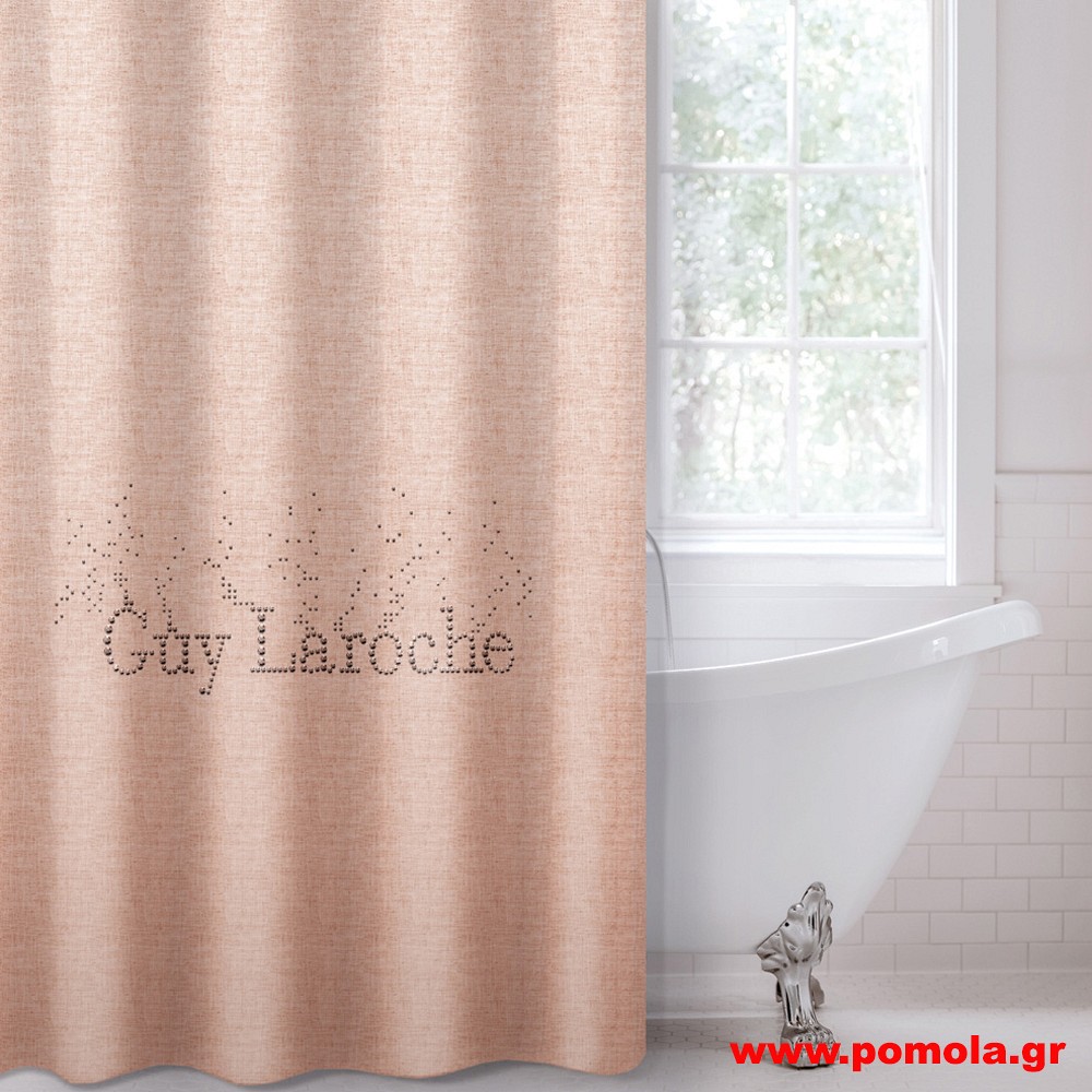 1102 Κουρτίνα μπάνιου με 2,40 πλάτος  Χ 1,85 ύψος OLD PINK