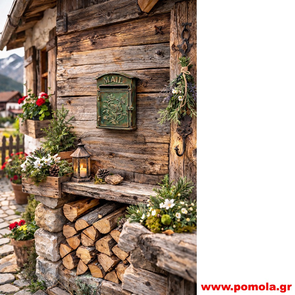 034 Γραμματοκιβώτιο vintage Χειροποίητο κλασσικό
