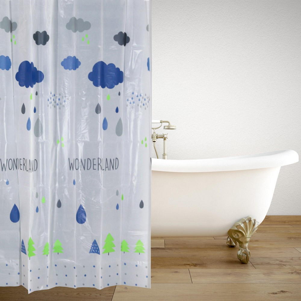 ΚΟΥΡΤΙΝΑ ΜΠΑΝΙΟΥ ΠΛΑΣΤΙΚΗ PEVA WONDERLAND 180(Μ)X180(Υ)