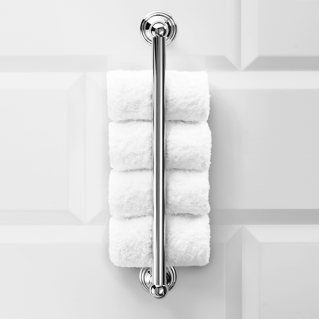 CL GTH      CLASSIC Towel rail single - chrome ( mounting vertical )