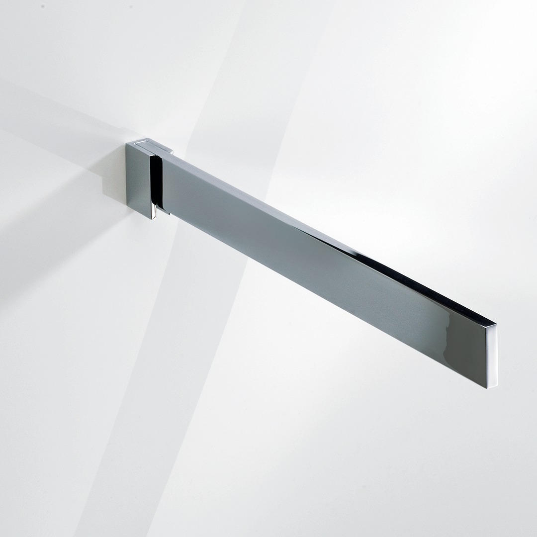 BK HTH1     BRICK Towel rail single - chrome