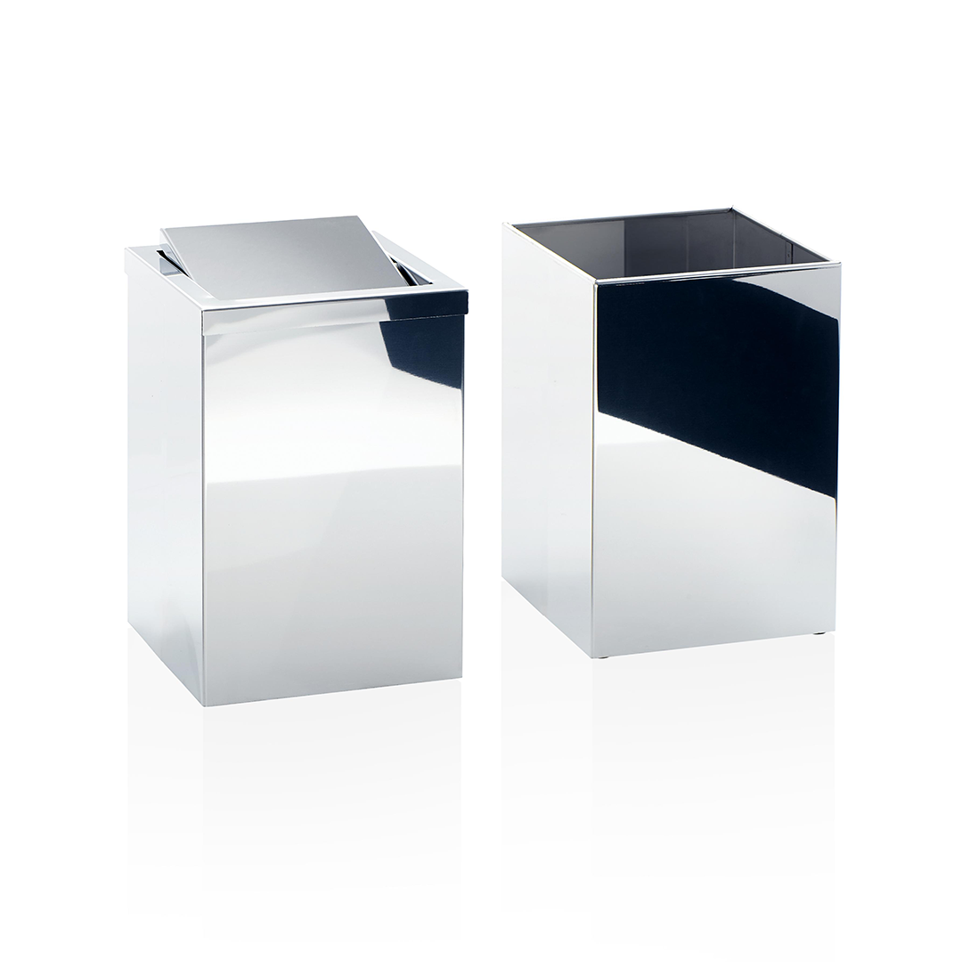 DW 112 Paper bin without cover stainless steel polished