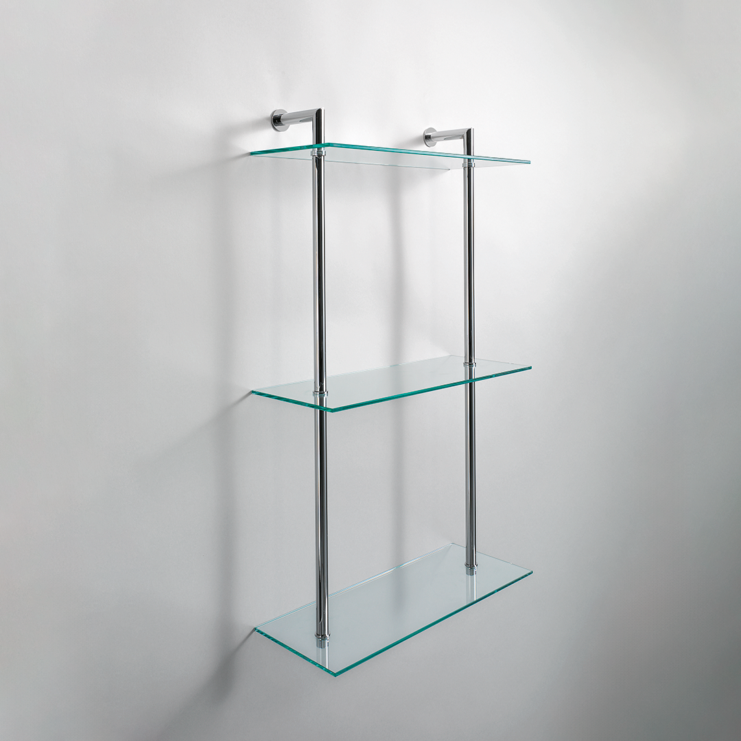 ET 6 Glass rack - chrome  / glass satin