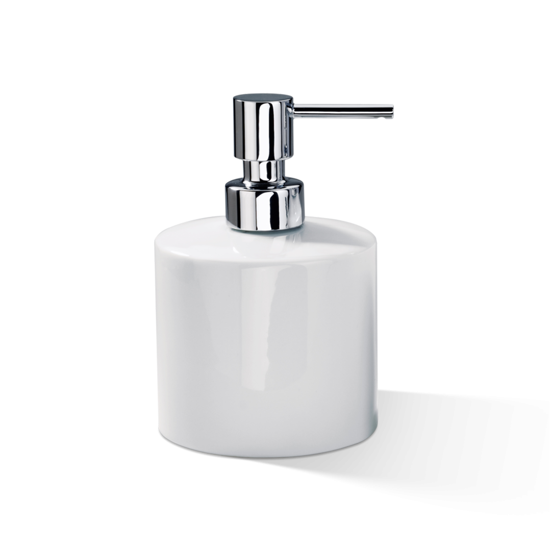 DW 520      Soap dispenser porcelain white - chrome