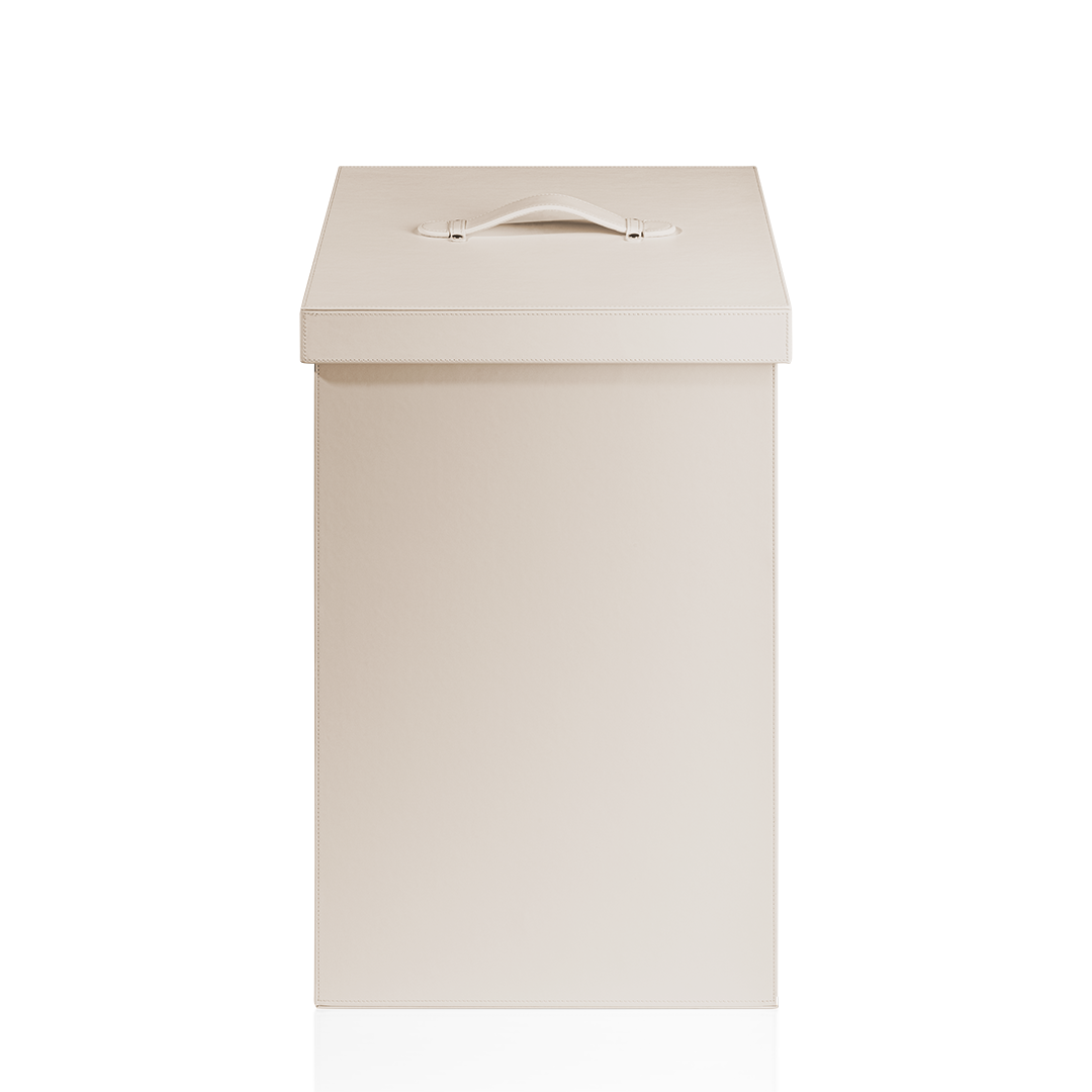 BROWNIE WB  Laundry basket with cover Square - Artificial leather Sand