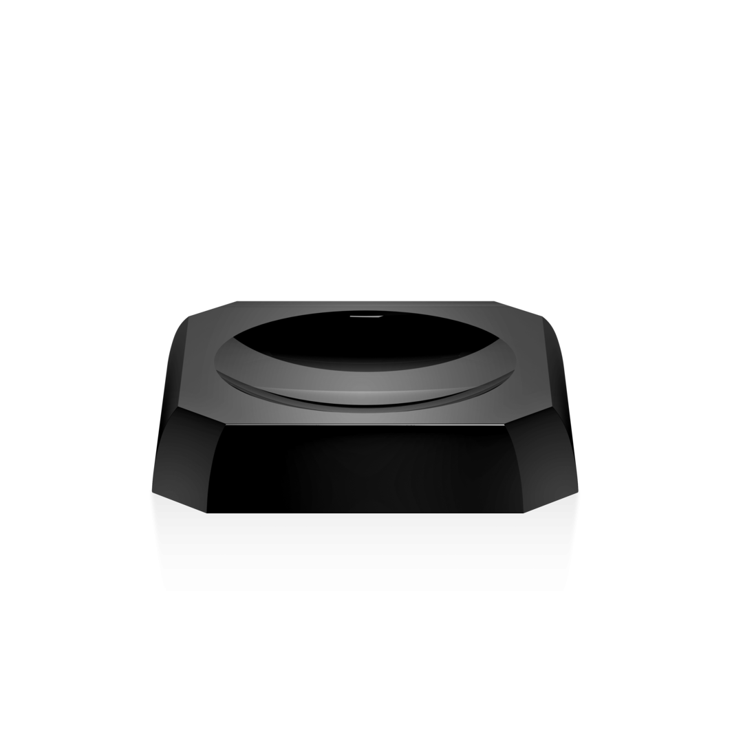 KR STS    KRISTALL Soap dish - Anthracite