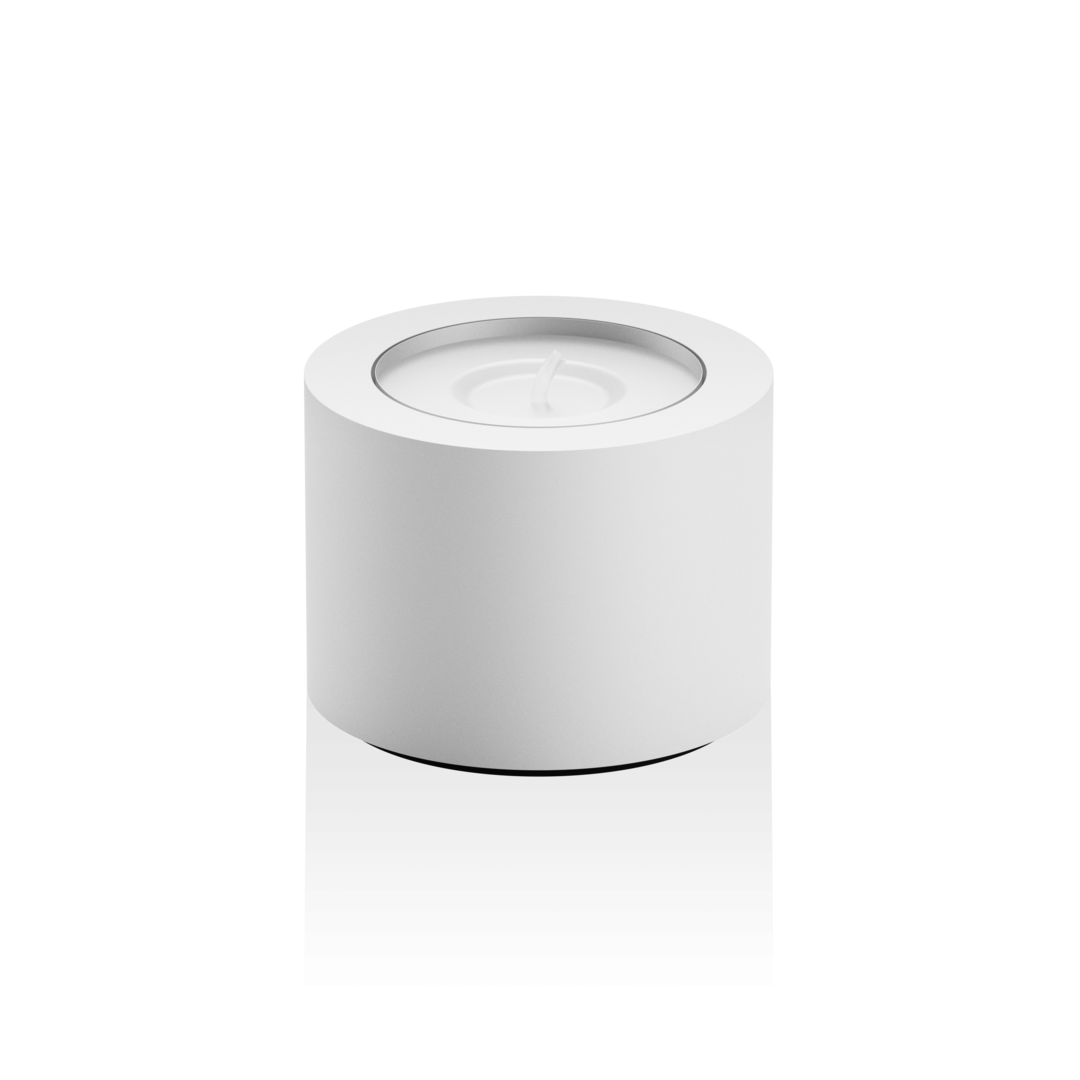 STONE TLH    Tea candle holder - white matt