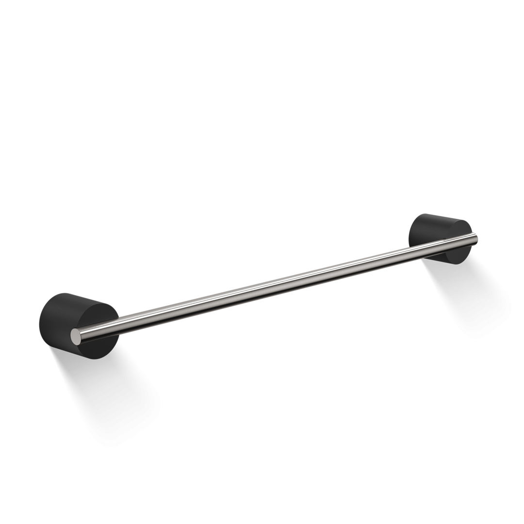 STONE HTE45   Towel rail - black matt / stainless steel matt