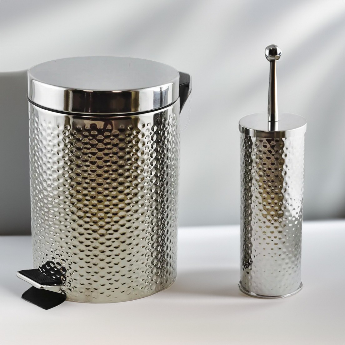 ΣΕΤ ΚΑΔΟΣ ΜΠΑΝΙΟΥ ΜΕ ΠΕΝΤΑΛ 7L SL703 INOX
