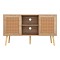 ΕΠΙΠΛΟ TV ΜΕΛΑΜΙΝΗΣ COLM ΜΕ ΠΟΡΤΕΣ RATTAN HM9223.11 ΣΕ ΧΡΩΜΑ ΦΥΣΙΚΟ 120x39x56,5Υεκ.