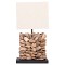 ΕΠΙΤΡΑΠΕΖΙΟ ΦΩΤΙΣΤΙΚΟ ΣΧΗΜΑ ΚΥΒΟΥ TWIGGY HM4425 DRIFTWOOD & ΛΕΥΚΟ ΚΑΠΕΛΟ 24x24x46Υεκ