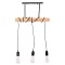 ΦΩΤΙΣΤΙΚΟ ΟΡΟΦΗΣ 3-ΦΩΤΟ VOLKS HM4658 ΜΕΤΑΛΛΟ-ΞΥΛΟ 49,5x5x134,5Υεκ.
