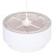 ΦΩΤΙΣΤΙΚΟ ΟΡΟΦΗΣ ΚΥΛΙΝΔΡΙΚΟ KRIKS HM4707.01 PVC ΣΕ ΛΕΥΚΟ Φ30x70Υεκ.