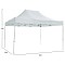 GAZEBO ΕΠΑΓΓΕΛΜΑΤΙΚΟ ΒΑΡΕΩΣ ΤΥΠΟΥ CRESSEN HM6305 ΠΤΥΣΣΟΜΕΝΟ ΑΛΟΥΜΙΝΙΟΥ 3x3x3,4Y