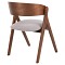 ΚΑΡΕΚΛΑ NEKKER HM9739.02 RUBBERWOOD ΣΕ ΚΑΡΥΔΙ-ΓΚΡΙ ΥΦΑΣΜΑ ΚΑΘΙΣΜΑ 56x55x78Yεκ.