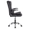 ΚΑΡΕΚΛΑ ΓΡΑΦΕΙΟΥ CANAN HM1201 ΜΑΥΡO PVC-ΜΑΥΡΟ NYLON-ΒΑΣΗ ΧΡΩΜΙΟΥ 66x61x105Υεκ.