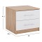 ΚΟΜΟΔΙΝΟ ΜΕΛΑΜΙΝΗΣ HM2220.06 SONAMA - ΛΕΥΚΟ 48x40,5x41,5 εκ.