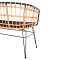 ΠΑΓΚΑΚΙ ΔΙΘΕΣΙΟ ALLEGRA HM5692.11 P.E.RATTAN ΜΠΕΖ-ΜΑΥΡΟΣ ΜΕΤΑΛ.ΣΚΕΛΕΤΟΣ 125x60x77Υεκ