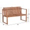 ΠΑΓΚΑΚΙ ΚΗΠΟΥ 2ΘΕΣΙΟ VED HM18124 ΞΥΛΟ TEAK--ΦΥΣΙΚΟ ΧΡΩΜΑ 130x60x86Υεκ.