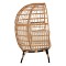 ΠΟΛΥΘΡΟΝΑ ΦΩΛΙΑ MIAMI 2 ΑΤΟΜΩΝ ΤΥΠΟΥ RATTAN HM5870.01 130x80x157Υ εκ.