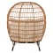 ΠΟΛΥΘΡΟΝΑ ΦΩΛΙΑ MIAMI 2 ΑΤΟΜΩΝ ΤΥΠΟΥ RATTAN HM5870.01 130x80x157Υ εκ.