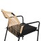 ΠΟΛΥΘΡΟΝΑ ΑΛΟΥΜΙΝΙΟΥ TROTTER HM5865.11 ΣΚΟΥΡΟΣ ΓΚΡΙ ΣΚΕΛΕΤΟΣ ΜΕ WICKER ΜΠΕΖ & ΜΑΥΡΟ ΜΑΞΙΛΑΡΙ