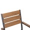 ΠΟΛΥΘΡΟΝΑ ΑΛΟΥΜΙΝΙΟΥ SAGA HM5981.03 ΑΝΘΡΑΚΙ-POLYWOOD ΣΕ ΦΥΣΙΚΟ 55x55x86Υεκ.