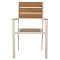 ΠΟΛΥΘΡΟΝΑ ΑΛΟΥΜΙΝΙΟΥ SAGA HM5981.04 ΣΑΜΠΑΝΙ-POLYWOOD ΣΕ ΦΥΣΙΚΟ 55x55x86Υεκ.