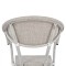 ΠΟΛΥΘΡΟΝΑ ΑΛΟΥΜΙΝΙΟΥ CLAY BAMBOO LOOK ΓΚΡΙ ΠΑΤΙΝΑ ΜΕ TEXTLINE HM5108 57x57x83cm
