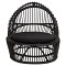 ΠΟΛΥΘΡΟΝΑ ENTROPY HM9840.03 ΦΥΣΙΚΟ RATTAN ΜΕ ΜΑΞΙΛΑΡΙ-ΜΑΥΡΟ 80x97x85Υεκ.