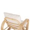 ΠΟΛΥΘΡΟΝΑ BARONESS HM9813 ΦΥΣΙΚΟ RATTAN ΚΑΙ ΛΕΥΚΑ ΜΑΞΙΛΑΡΙΑ 81x90x92Yεκ.