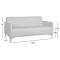 ΣΕΤ 2 ΤΜΧ ΚΑΝΑΠΕΣ 3ΘΕΣΙΟΣ ΚΑΙ 2ΘΕΣΙΟΣ NELLIE HM11274.02 ΛΕΥΚΟ ΧΡΩΜΑ
