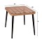 ΣΕΤ 3ΤΜΧ ALLEGRA WICKER ΜΕ ΤΡΑΠΕΖΙ 80X80Χ78Υ ΜΠΕΖ & ΜΑΥΡΟ ΧΡΩΜΑ HM10481