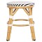 ΣΚΑΜΠΟ ΑΛΟΥΜΙΝΙΟΥ CHINO HM6285.03 BAMBOO LOOK-TEXTILENE ΛΕΥΚΟ-ΜΑΥΡΟ Φ36x46Υεκ.