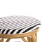 ΣΚΑΜΠΟ ΑΛΟΥΜΙΝΙΟΥ CHINO HM6285.03 BAMBOO LOOK-TEXTILENE ΛΕΥΚΟ-ΜΑΥΡΟ Φ36x46Υεκ.