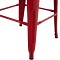 ΣΚΑΜΠΟ BAR ΜΕΤΑΛΛΙΚΟ MELITA ΣΕ ΚΟΚΚΙΝΟ HM8642.04 43x43x78Y εκ.