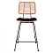 ΣΚΑΜΠΟ ΜΕΣΑΙΟΥ ΥΨΟΥΣ ALLEGRA HM5644 ΜΕΤΑΛΛΙΚΟ ΜΕ WICKER ΣΕ ΜΠΕΖ ΑΠΟΧΡΩΣΗ 55x56x107 εκ.