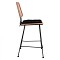 ΣΚΑΜΠΟ ΜΕΣΑΙΟΥ ΥΨΟΥΣ ALLEGRA HM5644 ΜΕΤΑΛΛΙΚΟ ΜΕ WICKER ΣΕ ΜΠΕΖ ΑΠΟΧΡΩΣΗ 55x56x107 εκ.