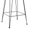 ΣΚΑΜΠΟ ΜΕΣ.ΥΨΟΥΣ ALLEGRA HM5643.11 ΜΕΤΑΛΛΟ&ΜΑΞΙΛΑΡΙ ΜΑΥΡΟ-WICKER ΜΠΕΖ 50x55x103Υεκ.
