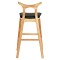 ΣΚΑΜΠΟ ΜΠΑΡ USOPP HM9951.01 RUBBERWOOD ΣΕ ΟΑΚ-ΜΑΥΡΟ PU 43x41x100Υεκ.