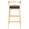 ΣΚΑΜΠΟ ΜΠΑΡ NAMI HM9952.01 RUBBERWOOD ΣΕ ΟΑΚ-ΜΑΥΡΟ PU 47,5x59x102,5Υεκ.