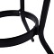 ΤΡΑΠΕΖΙ ΑΛΟΥΜΙΝΙΟΥ MOSES Φ70 BAMBOO LOOK HM5532.02 ΜΑΥΡΟ ΜΕ ΓΥΑΛΙ Φ70X76 εκ