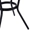 ΤΡΑΠΕΖΙ ΑΛΟΥΜΙΝΙΟΥ MOSES Φ70 BAMBOO LOOK HM5532.02 ΜΑΥΡΟ ΜΕ ΓΥΑΛΙ Φ70X76 εκ